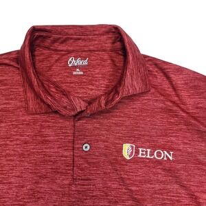 Elon Phoenix NCAA Polo Shirt Mens XL Red Oxford America Golf